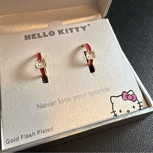 Hello Kitty Gold Plated Earrings